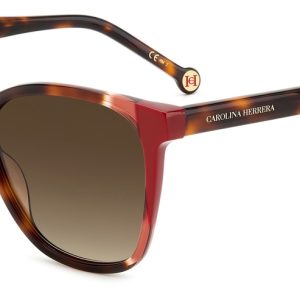 Okulary CAROLINA HERRERA CH0061SO6357H. Okulary przeciwsłoneczne, Kolor czerwony. Kobieta.