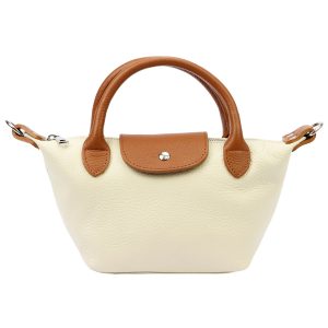 Elegancka Skórzana damska torebka do ręki kuferek na ramię z paskiem Luka