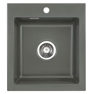 Systemceram Mera 46 Lava, Zlew ceramiczny, korek manualny