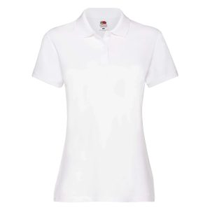 Koszulka Damska Polo Premium Fruit Of The Loom - Biała