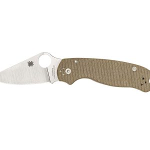 Spyderco PARA 3 BROWN CANVAS MICARTA CPM CRUWEAR C223MPCW