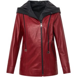 Kurtka skórzana damska "Sonia" zapinana na zamek ramoneska Bukowski