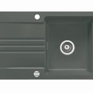 Systemceram Kara 85 Lava, zlewozmywak ceramiczny, korek manualny