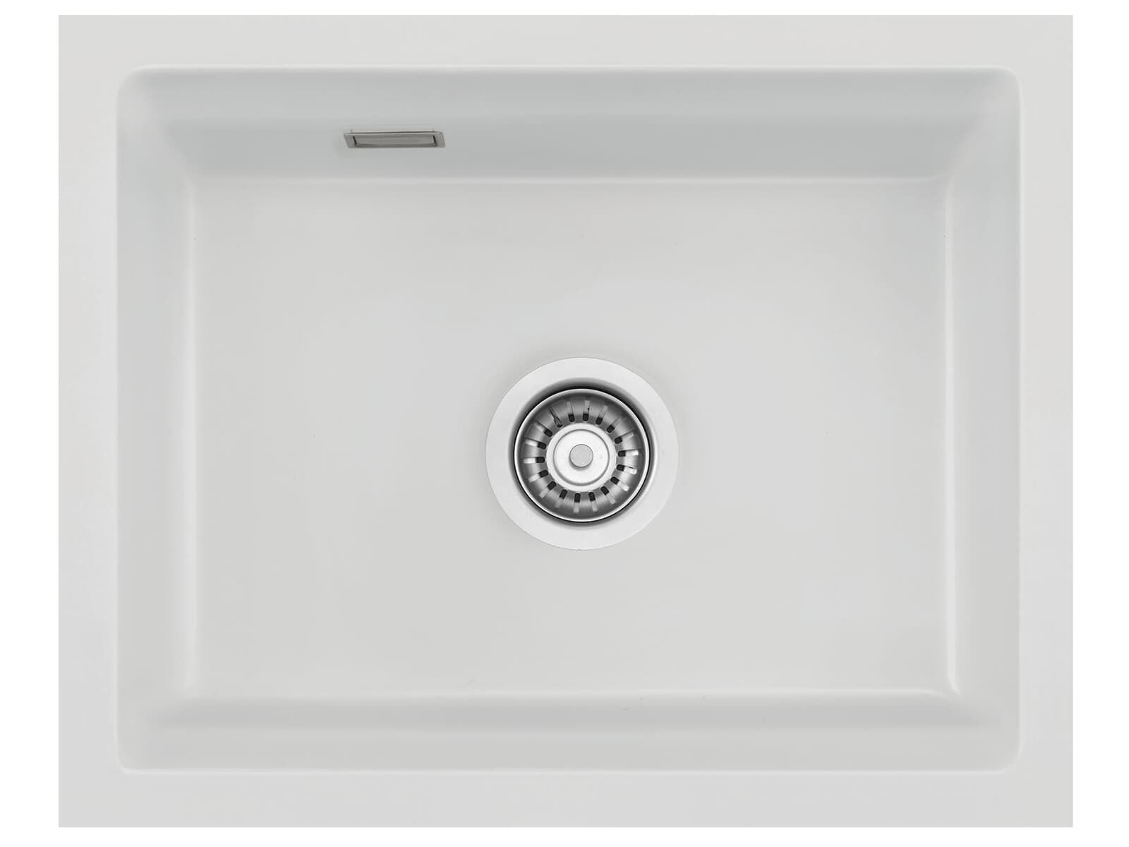 Systemceram Kara 50 U Satin, zlewozmywak ceramiczny, korek manualny