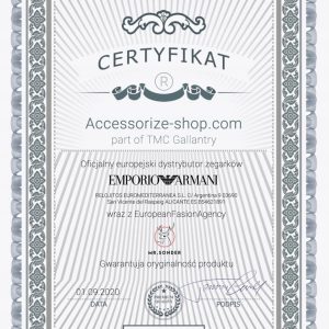 Zegarek ARMANI AR1408. Kwarcowy, Kolor biały. Mężczyzna.