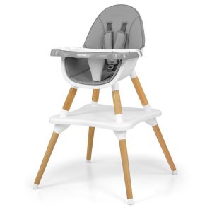 Milly Mally Krzesełko do karmienia 2w1 Malmo Grey