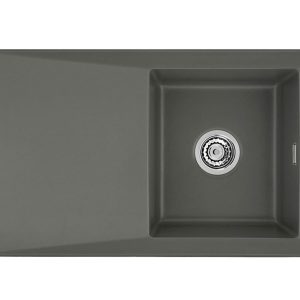 Systemceram SIRO 90 Lava, zlewozmywak ceramiczny, korek manualny