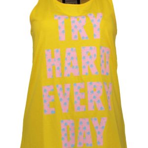 SILVIAN HEACH AMERICAN TANK TOP DAMSKI ŻÓŁTY