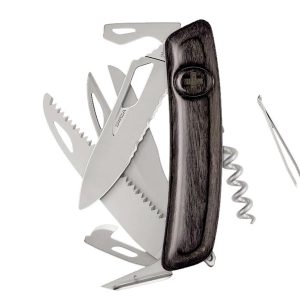 Swiza SH09TR AM SAW & SCISSORS WAVY EDGE Laminate Black (KST.0136.6510)