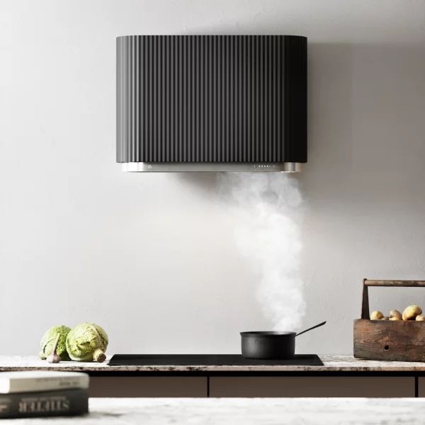 CIARKO Mono okap przyścienny 80 cm Black