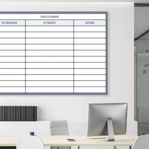 Tablica suchościeralna lean kanban 115