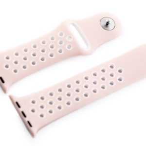 Apple Watch pasek U24 - różowy/biały - 38/40mm