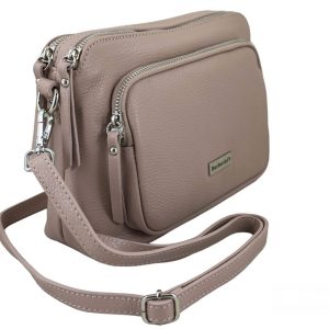 Listonoszka damska codzienna - Różowa pudrowa