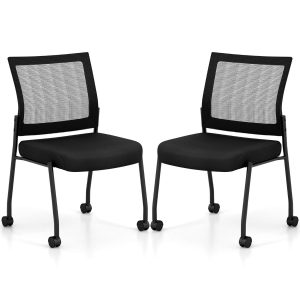 Krzesło biurowe konferencyjne na kółkach zestaw 2 szt.