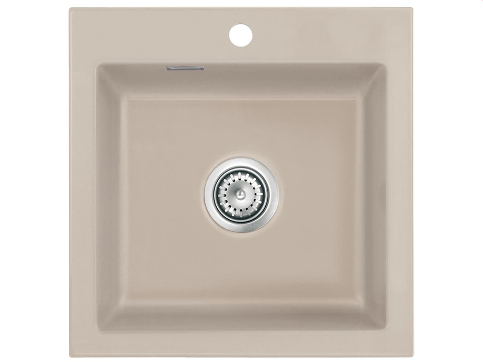 Systemceram Mera 51 Zlew ceramiczny Fango, korek manualny