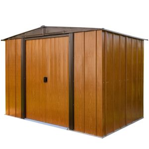 Spacemaker Metalowa szopa na narzędzia Woodlake 86 Brązowy 181 x 253 x 177 cm