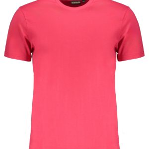 T-SHIRT MĘSKI Z KRÓTKIM RĘKAWEM NAPAPIJRI RÓŻOWY