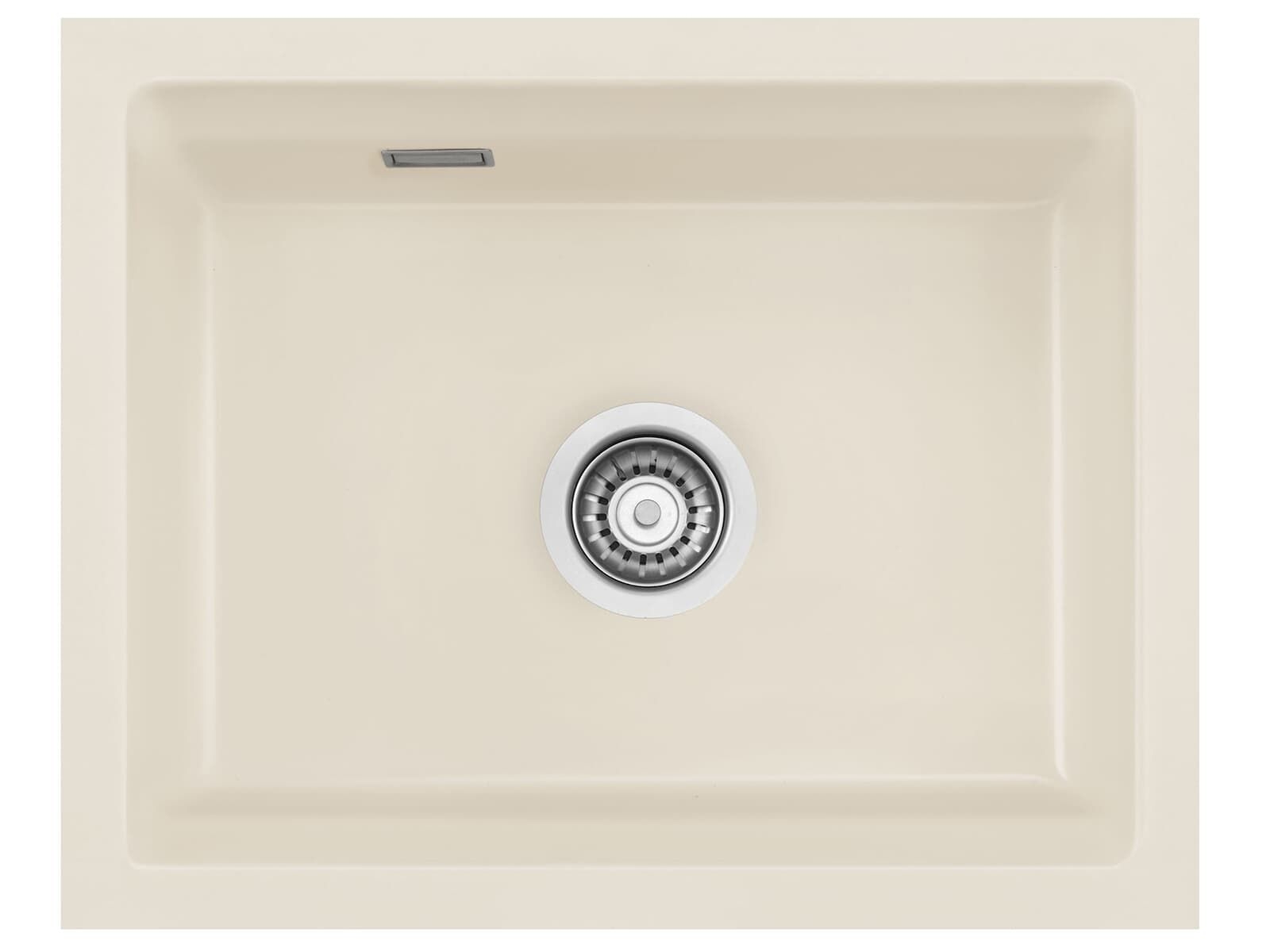 Systemceram Kara 50 U Jasmin, zlewozmywak ceramiczny, korek manualny