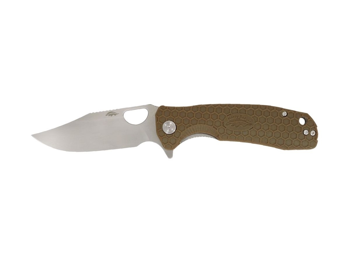 Honey Badger HB4070 CLIP POINT MEDIUM Tan
