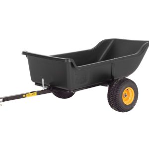 Polar Przyczepa na taczkę plastikowa 623 litry Czarny 249 x 137 x 79 cm