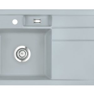 Systemceram BELA 78 Titan, zlewozmywak ceramiczny, korek manualny