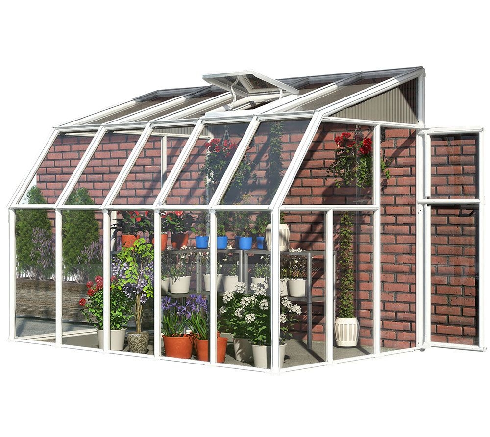 Rion Plastikowa szklarnia przyścienna Sun Room 35 Biały 324x201x247cm
