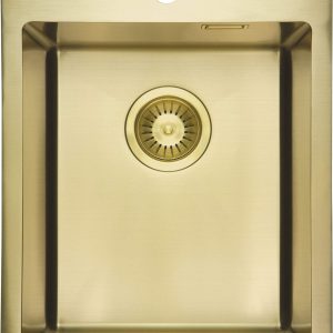 Deante ZPO_R10E Zlewozmywak stalowy złoty mat