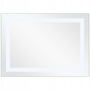 Lustro łazienkowe z podświetleniem led na dotyk 70x50 cm