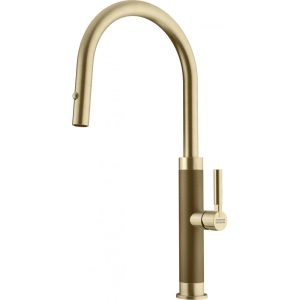 FRANKE Bateria Mythos Masterpiece pull-out spray Złoto 115.0711.558