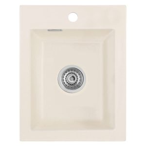 Systemceram Mera 39 Jasmin, zlewozmywak ceramiczny , korek manualny