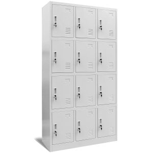 Szafka skrytkowa socjalna BHP MARCIN, 900 x 1850 x 400 mm, szara