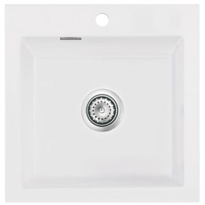 Systemceram Mera 51 Zlew ceramiczny Polar, korek manualny
