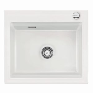 Systemceram Kara 57 Gronland zlewozmywak ceramiczny, korek manualny
