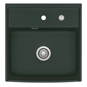 Systemceram Kentro 60 zlewozmywak ceramiczny, Eibe, korek manualny