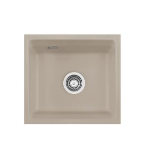 Systemceram Kara 42 U Fango, zlewozmywak ceramiczny, korek manualny