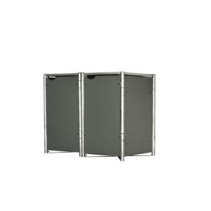 Hide Metalowy pojemnik na śmieci na 2 kosze na śmieci 240 litrów Szary 81x140x115cm