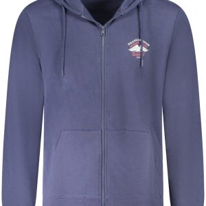 WRANGLER MĘSKA BLUZA Z ROZPINANYM TYŁEM NIEBIESKA