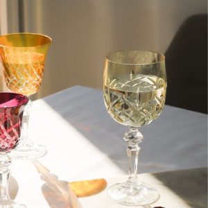 Crystal Julia Kieliszki kolorowe do wina kryształowe 3 sztuki