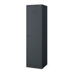 Metalowa szafa gospodarcza AGNES, 500 x 1850 x 500 mm, antracyt