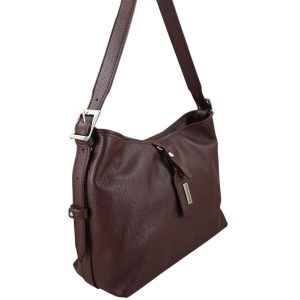 Codzienna torebka damska na ramię - Bordowa