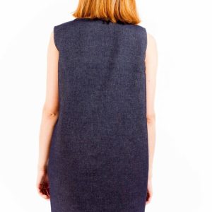 LOVE MOSCHINO KRÓTKA SUKIENKA DAMSKA NIEBIESKA