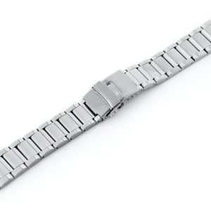Bransoleta Pacific Model 10 solid - srebrna 24mm
