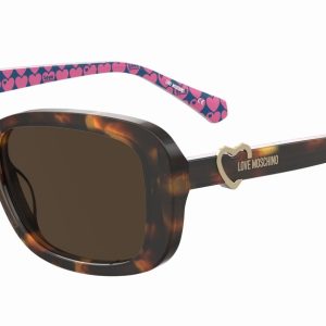 Okulary MOSCHINO LOVE MOL060S05L557. Okulary przeciwsłoneczne, Kolor brązowy. Kobieta.