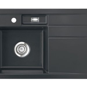 Systemceram BELA 78 Schiefer, zlewozmywak ceramiczny, korek manualny