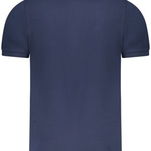 MĘSKA NIEBIESKA KOSZULKA POLO Z KRÓTKIM RĘKAWEM MILITARY ACADEMY