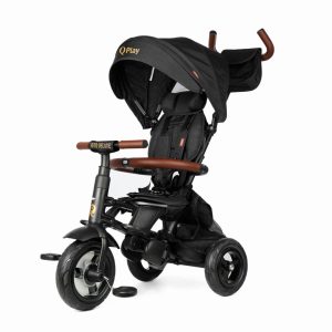 Qplay Rowerek Trójkołowy Rito Deluxe Rubber Black