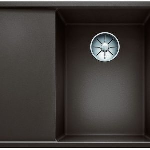 BLANCO AXIA III 6 S Silgranit kawowy prawa, korek auto., InFino, deska jesionowa, odsączarka stalowa Użyj kodu 23BLA06 i płać mniej