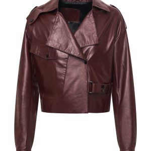 Modna Skórzana kurtka damska ramoneska 'Monika' Bukowski