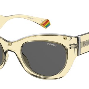 Okulary POLAROID PLD6199SXMC40. Okulary przeciwsłoneczne, Kolor żółty. Kobieta.