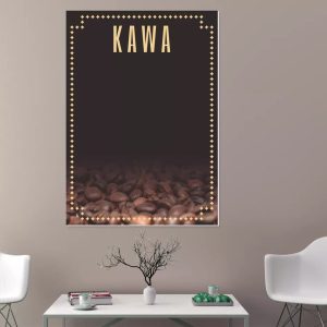 Tablica magnetyczna kredowa kawa 25